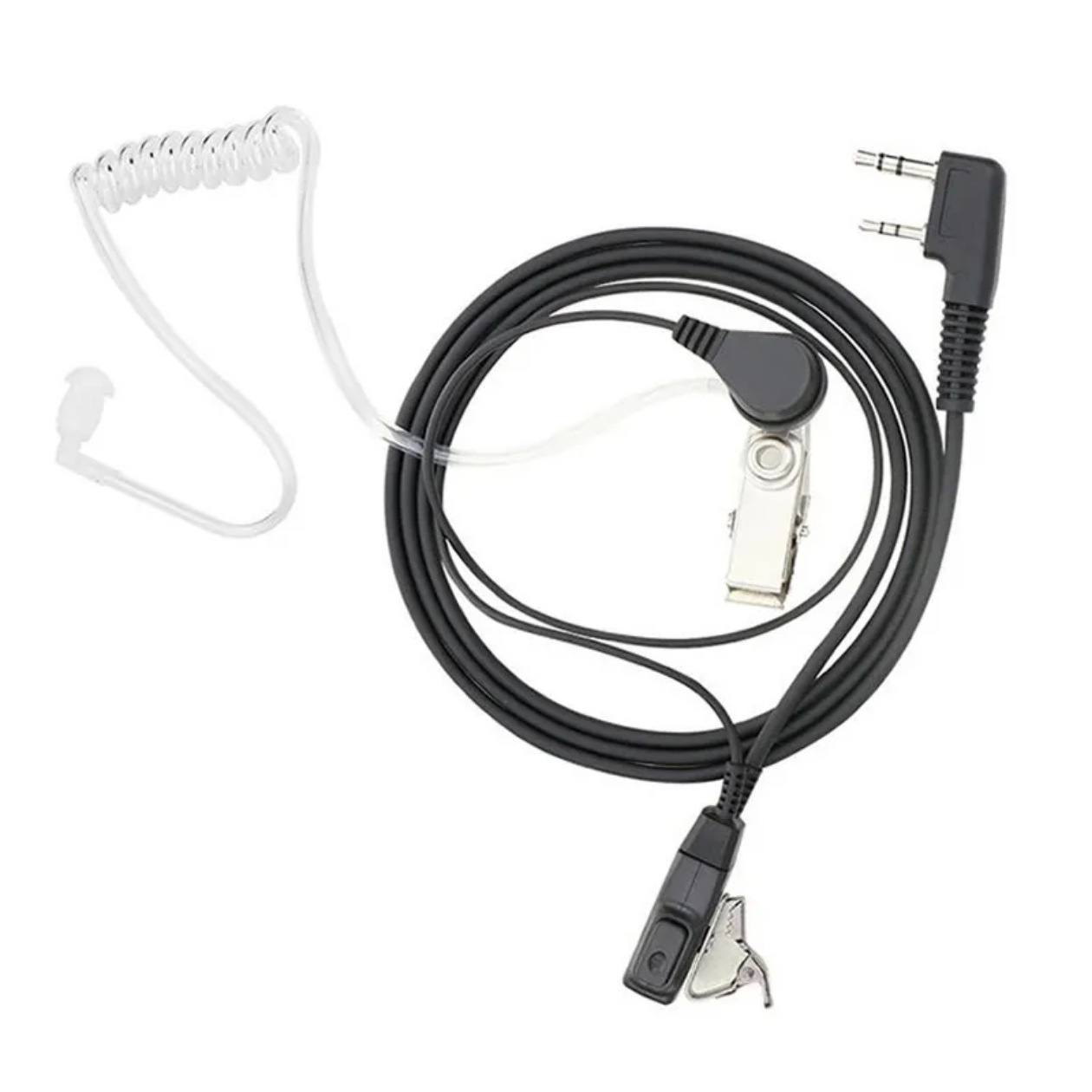 Auriculares universales Baofeng con tubo de aire para walkie-talkie, auriculares con reducción de ruido, antirradiación, antitensión, tipo gancho para la oreja