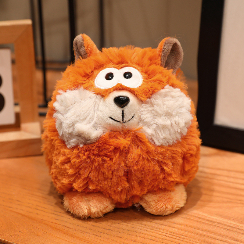 Transfronterizo nuevo frijol bosque animal zorro juguete de peluche muñeca adorable oso muñeca compañía regalo curado