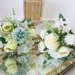 仿真花奧斯丁組合手工插花藝假花客廳家居裝飾擺件小雛菊婚慶道具