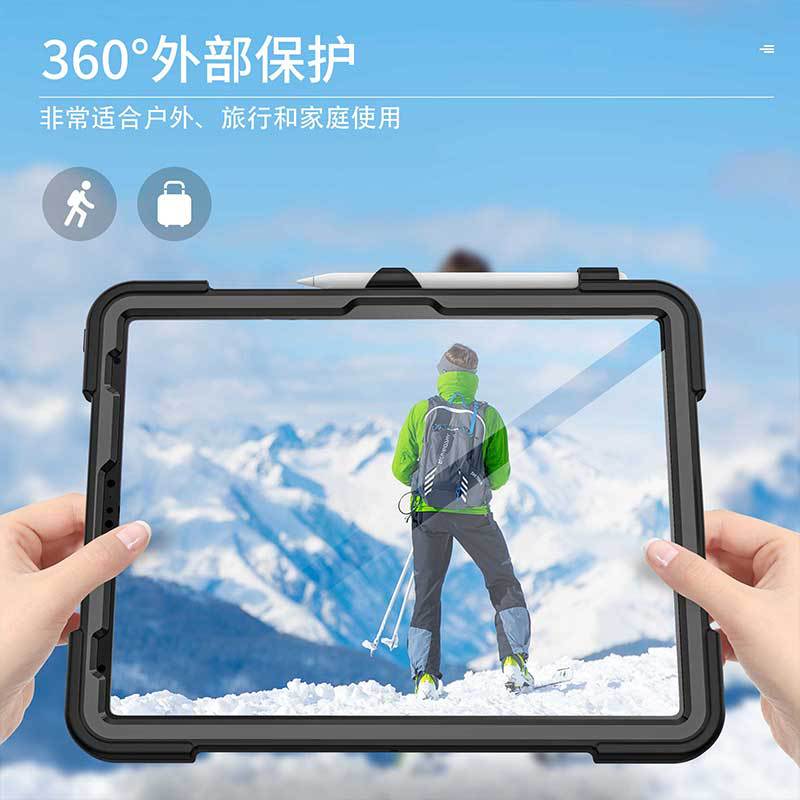 Aplicable para iPadAir nuevo 13 "triple caja de protección contra caídas raspador universal iPad Pro 12.9" caso