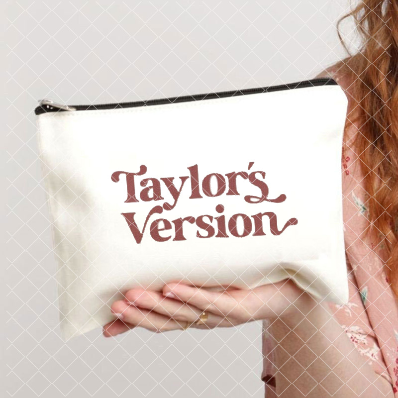 Taylor Music Swift álbum impreso lienzo cosmético bolsa monedero de la moneda de las mujeres bolsa de lápiz transfronterizo comercio exterior