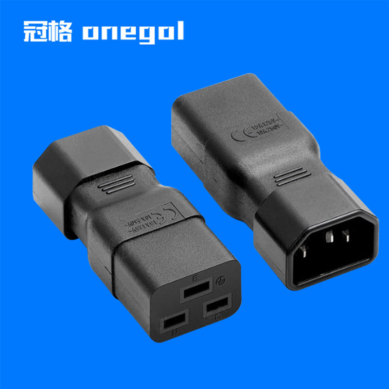 AC电源转换插头插座 配电装置电源线的C14转C19电源UPS用品字转换