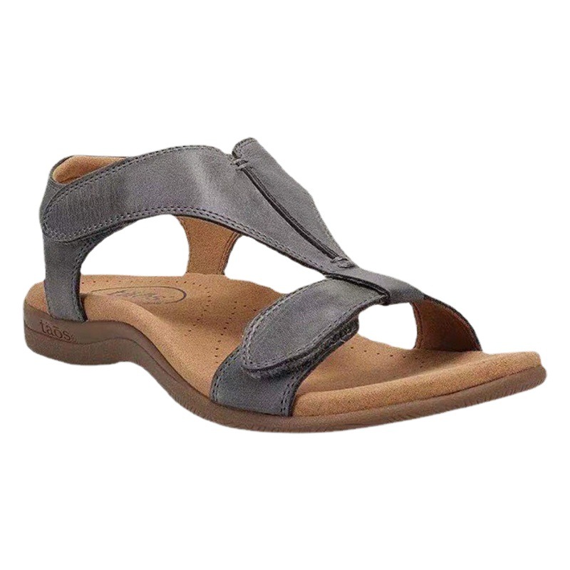 2022 European and American Style Velcro Strap Beach Sandals, Large Size, Casual Thick-Soled, Dropshipping