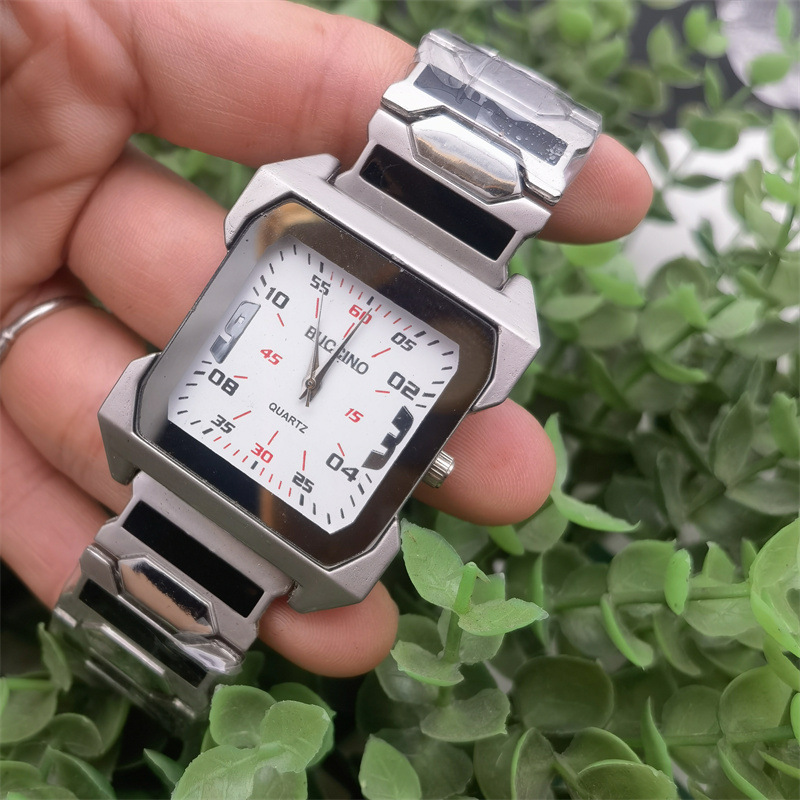 Buccino Men's Classic Square Mechanical Watch Multifunctional_voghion.com