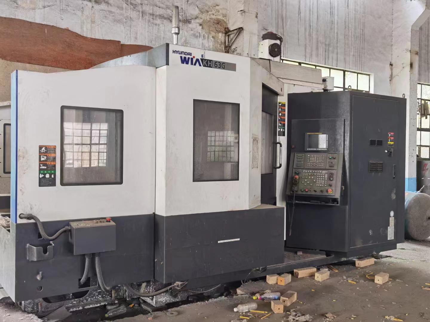 处理二手韩国KH63G卧式加工中心二手韩国630卧加