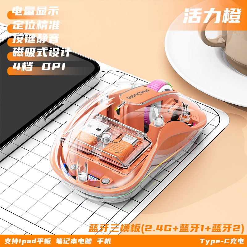 Vibrant Orange-[USB+Type-C 듀얼 리시버]