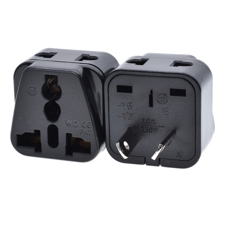 WDI-17用于中国，澳洲，纽西兰，国标两插插座多孔 转换插头