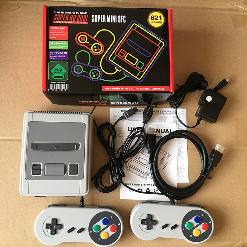 Cross-Border Popular Sfc621 Tv Game Console Hd HDMI Two-Player Arcade Eight-Bit Classic Retro Nostalgia