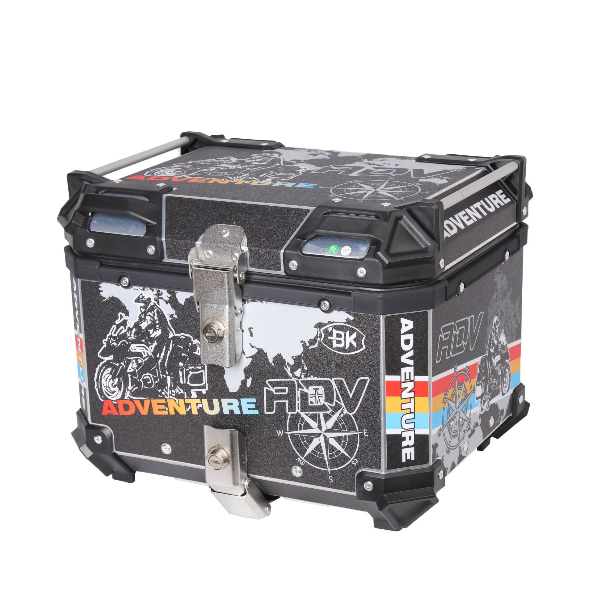 ADV Rider Chasing pegatinas de aluminio de motocicleta cajas traseras de gran capacidad scooter baúl de vehículos eléctricos