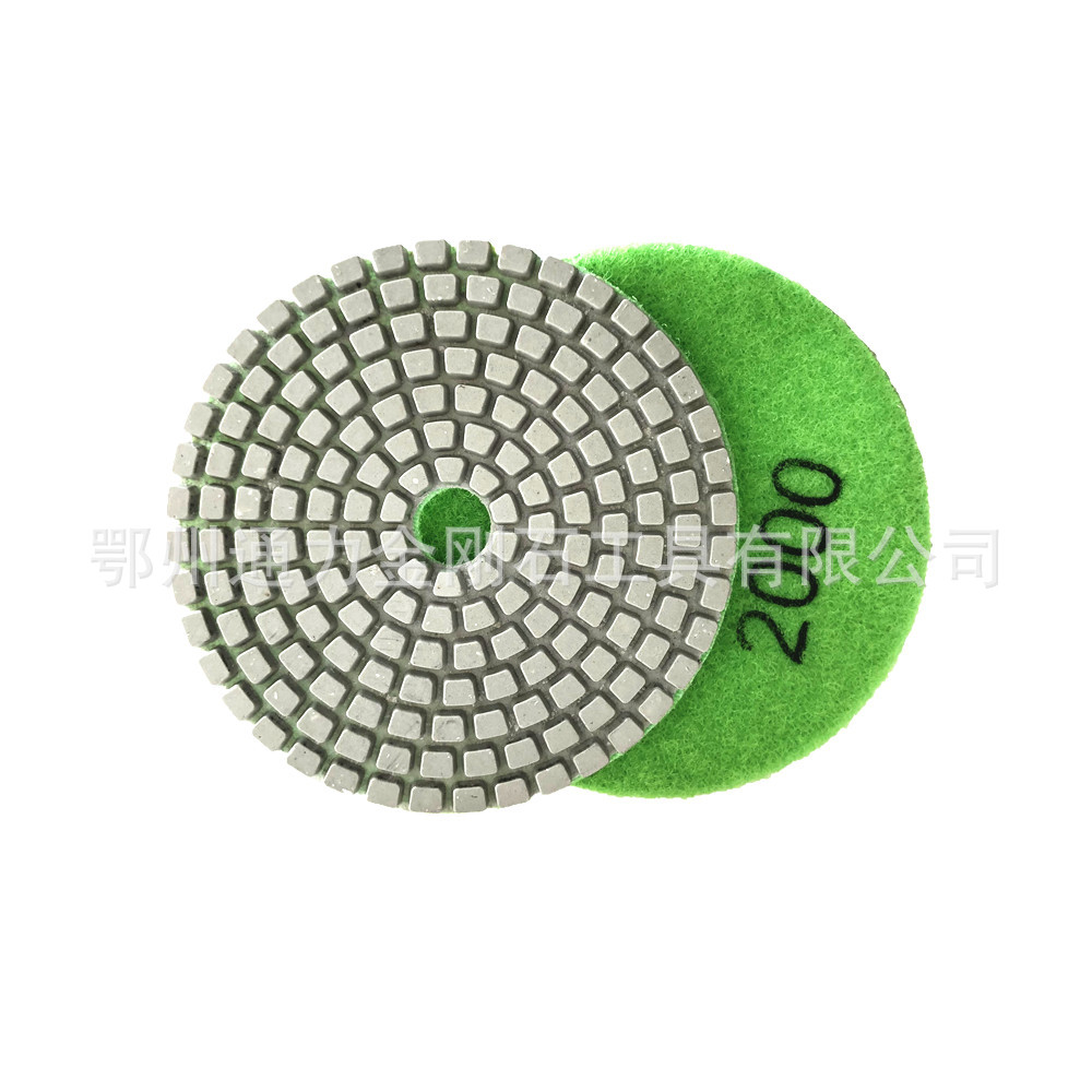 金刚石水磨片大理石花岗岩打磨片3寸角磨机专用软磨片磨片亮象