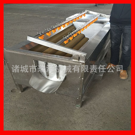 自动毛刷土豆清洗机 毛辊土豆清洗去皮机 中央厨房土豆清洗机