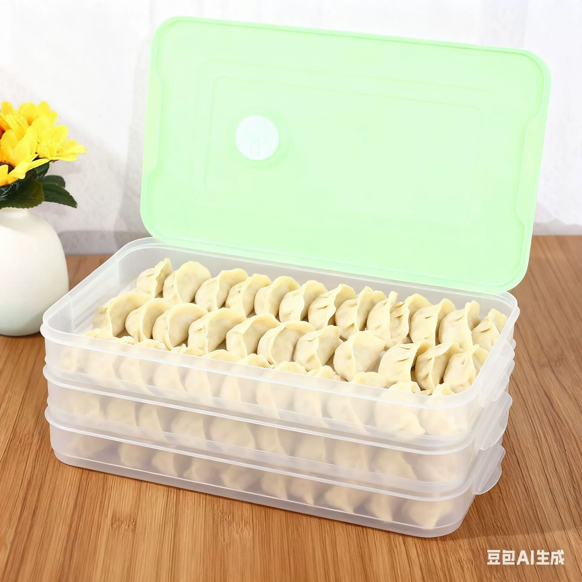 Контейнер для хранения пельменей, коробка для холодильника, пищевой лоток для замороженных пельменей и быстрозамороженных вонтонов.