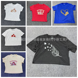 SHEIN foreign trade women's clothing miscellaneous small style T-shirt Joker fashion trend short sleeve factory supply direct wholesale
