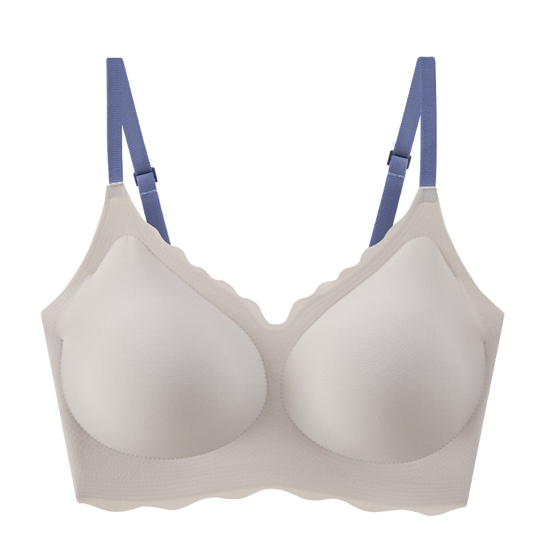 Alta calidad delgada suave soporte de color de contraste sin costuras ropa interior de las mujeres Copa fija empuja hacia arriba anti-flacidez belleza espalda deportes chaleco