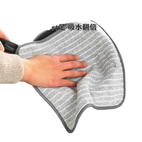 Bamboo charcoal thickened dishcloth bamboo fiber rag household water-absorbent strong non-stick oil cleaning cloth
