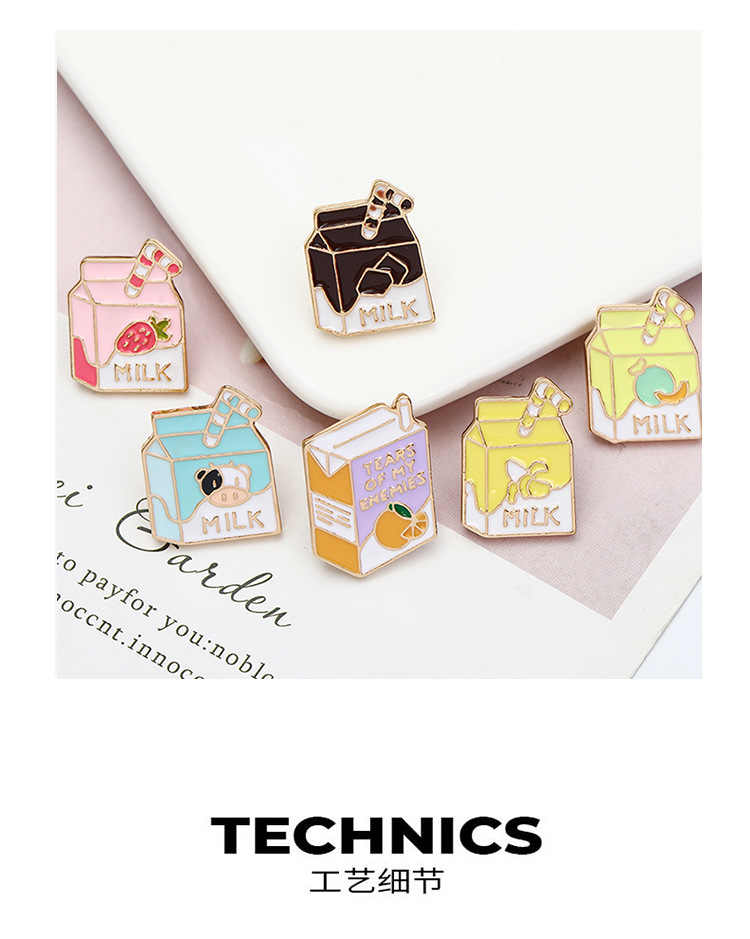 Letter Pattern Unisex Gender Enamel Design Cartoon Style Pin Letter Alloy Enamel Unisex Brooches