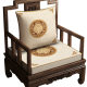 New Year's Fortune Classical New Chinese Official Hat Chair Circle Chair Cushion Solid Wood Sofa Cushion Tea Room Zen Taishi Chair Cushion