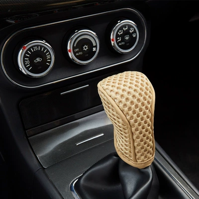 Sürətlər qutusu və əl tormozu başlıqları, Car Accessories: Universal Car - manual-transmission-beige