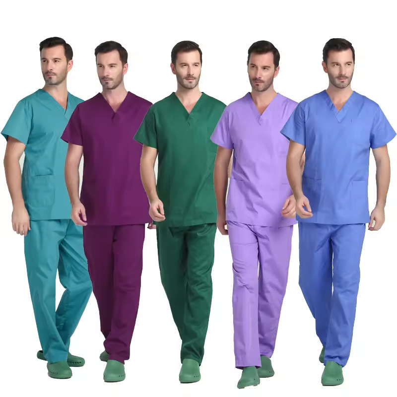 New Fashion Medical Uniforms Men and Women Nursing Scrubs Joggers Scrubs Sets Uniforms Men and Women Scrubs