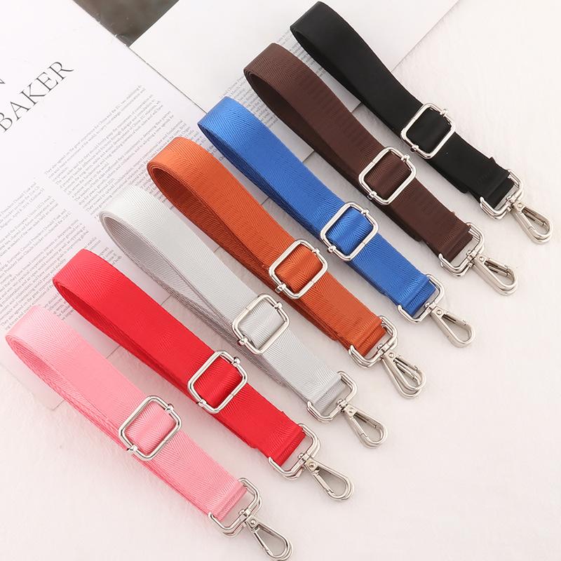 Solid color bag straps, nylon adjustable men's and women's bag straps, single shoulder backpack straps, crossbody straps, narrow straps, new straps