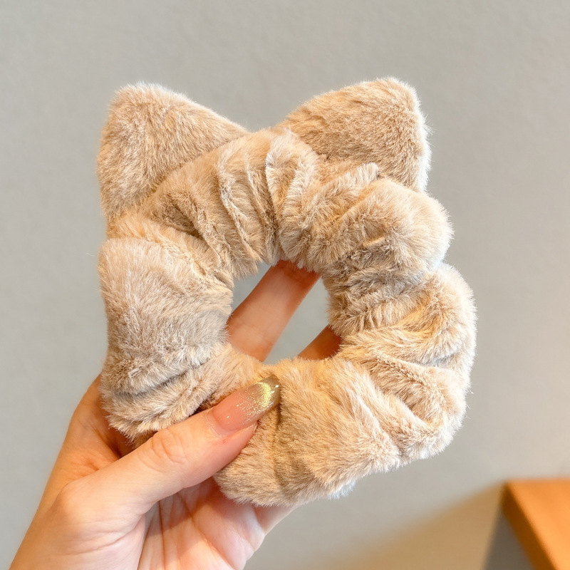 Anillo para el cabello del intestino grueso Mori Cuerda para el cabello de la cola de caballo femenina Albóndigas de sentido avanzado Cuerda para la cabeza Apuntar la cabeza Flor para el cabello Almohos elásticos Almohos para el cabello