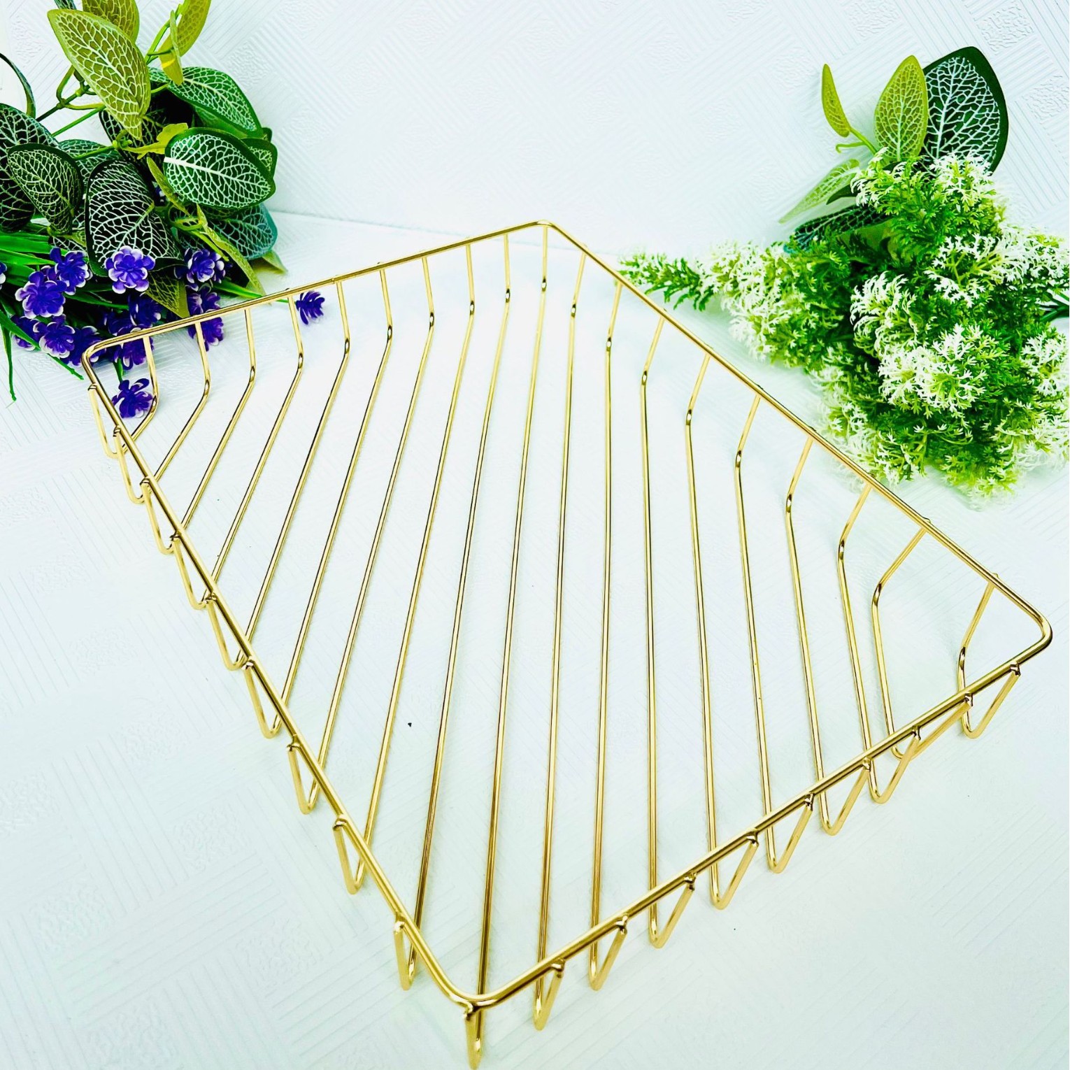 铁艺镀金文件篮北欧桌面文件整理收纳篮资料整理筐办公文件筐