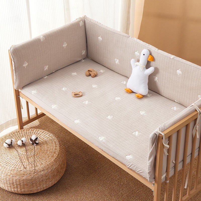 Baby Cotton Korean Blanket Gauze Type a Fitted Sheet Mattress Cover Kindergarten Kidsren Splicing Bed Four-Season Bed Bed Sheets Mattress