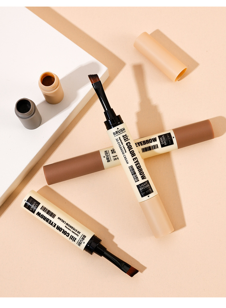 Beauty xixi Shaping and color-holding Dual-head Eyebrow Cream is natural, long-lasting, easy to apply, waterproof, does not smudge, and is smooth undefined