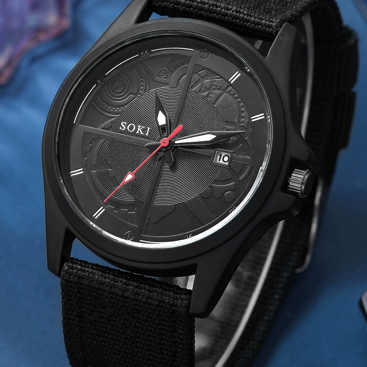 Хлопковые спортивные кварцевые часы, модные часы, AliExpress, Wish, wholesale, 2022