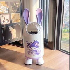 垃圾桶家用新款高颜值卡通可爱创意客厅厨房带盖大容量卫生桶