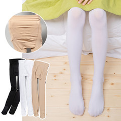 Women's Heel-Up Stockings Spring and Summer Thin Sheer Bare Leg Body stocking for Kids and Girls, White Baby Leggings and Pantyhose