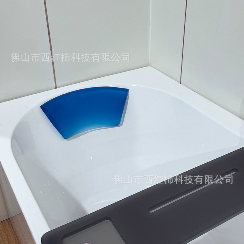 源头工厂100%防水肤感高弹自黏凝胶枕头酒店家用浴缸SPA泡澡枕头