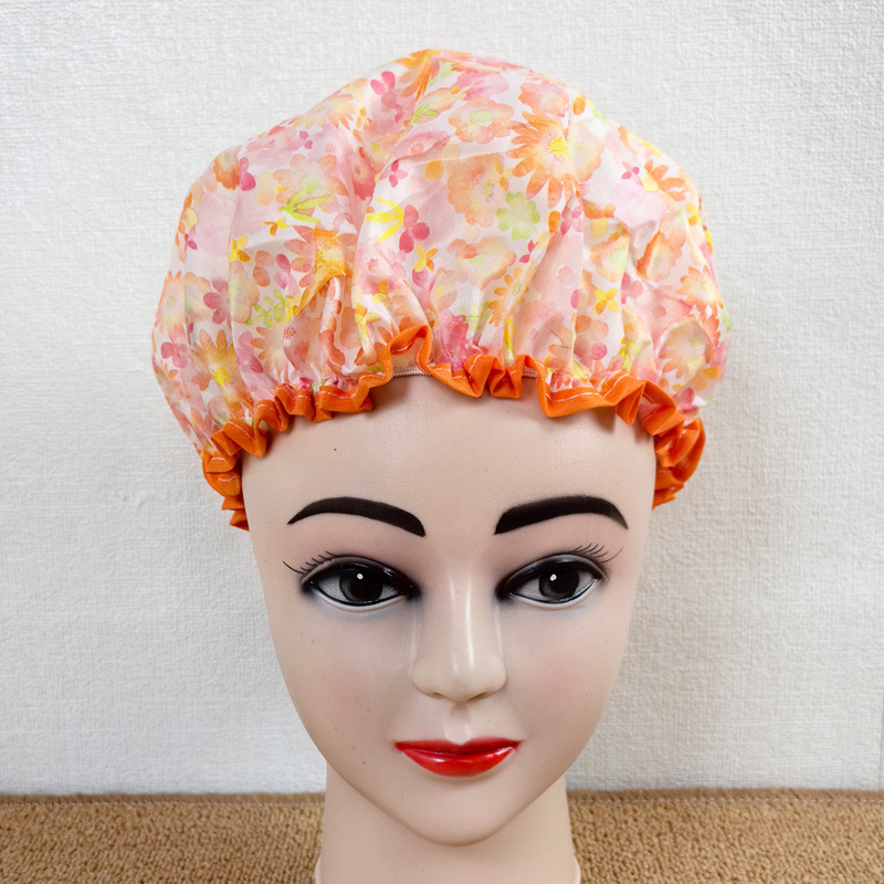 Japanese cartoon cute shower cap for children and adults