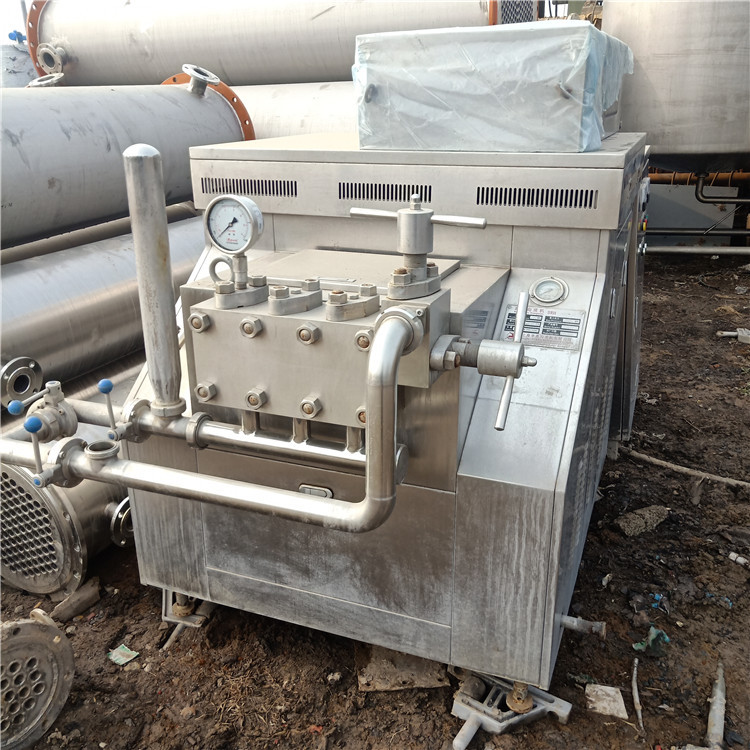 出售二手3吨饮料乳品均质乳化机 高剪切高压均质机