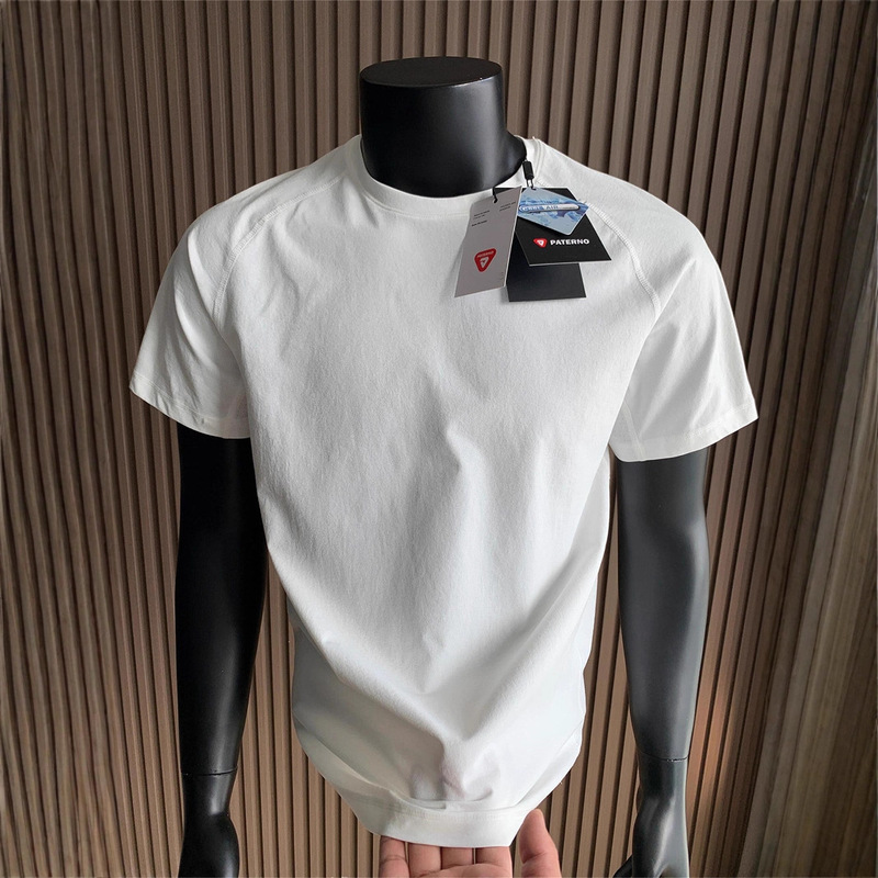 Lulu Quick-Drying Sports T-Shirt Men's Summer Thin Professional Running Training Fitness Short-Sleeved Sweat-Absorbent Breathable Cycling Clothing