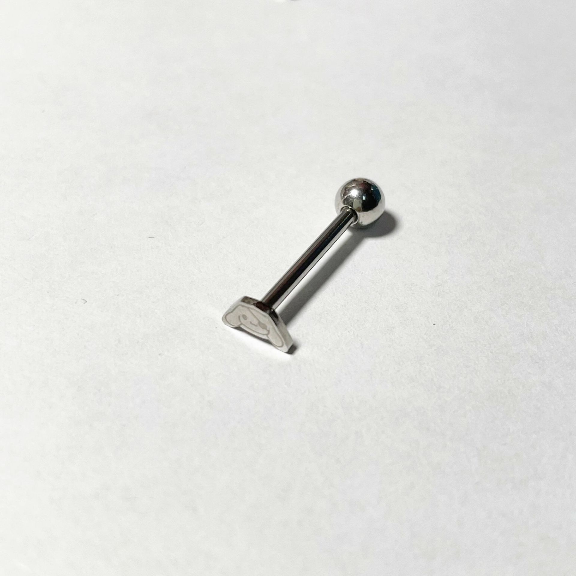 Sanrio Kuromi Melody Jade GUI Dog 12mm 1.6mm Tongue Barbell 316L Surgical Steel Cartoon Tongue Ring Piercing Jewelry detail image 7