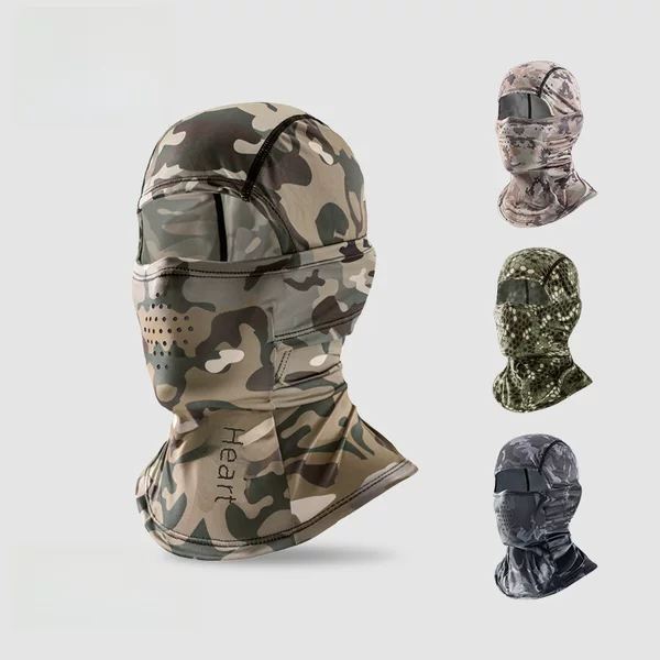 Summer Tactical Camouflage Headgear Men's Outdoor Fishing Motorcycle Ice Silk Breathable Sun Protection Riding Mask XTJ123