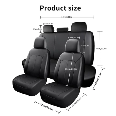 Universal seat cover full set of five-seater seat
