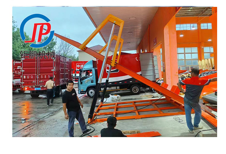 Automatic Unloading Platform, Truck Unloading Device, Logistics Electric Hydraulic Flip Board Machine, Warehouse Large Cargo Express Unloading Machine