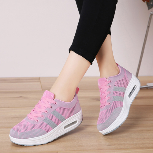 Women's New Korean Style Thick Cushion Sole Sneakers Fashion Square Dance Mother Shoes One Piece Dropshipping Casual Shoes
