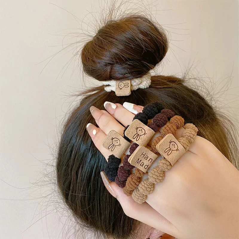 Кролик, резинка для волос, высоко эластичный прочный аксессуар для волос, новая коллекция, простой и элегантный дизайн