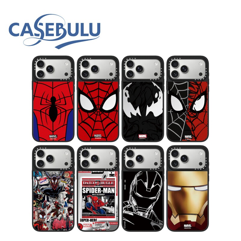 Spider-Man Suitable for Apple iPhone 17 Pro Max/16/15 Phone Case Trendy Brand Mirror Protective Cover 14