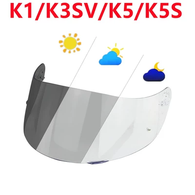 K1 Helmet Lens K3Sv: Dəbilqə (Kaska) aksesuarları - k1-transparent-dark-black