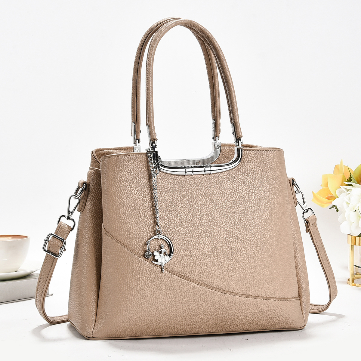 Bolso de gran capacidad de comercio exterior transfronterizo, moderno, simple y moderno para damas, estilo de verano 2025, bolso bandolera atmosférico