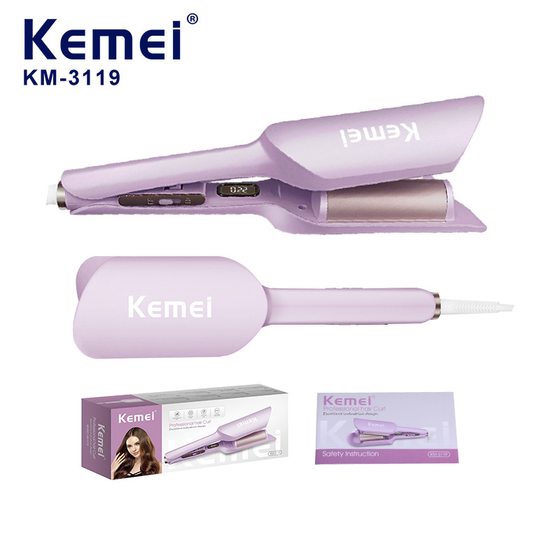 Kemei huevo rollo abrazadera KM - 3119 transfronteriza rizador de cabello ondas grandes ajustables rizador de cabello especial para barbería