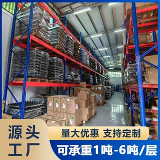 厂家直销重型加厚仓储货架加粗横梁多层工业货物流电商仓库专用