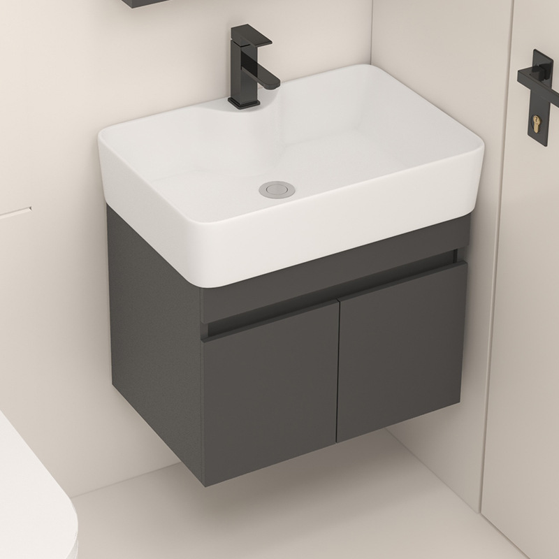 gabinete de baño de madera sólida de casa cerámica integral lavabo gabinete combinación