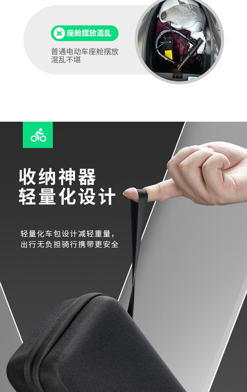 Suitable for Mavericks Yadi Emma Electric Vehicle Charger Protective Bag Cosmetics Bag Battery Hard Shell Bag Shockproof Universal