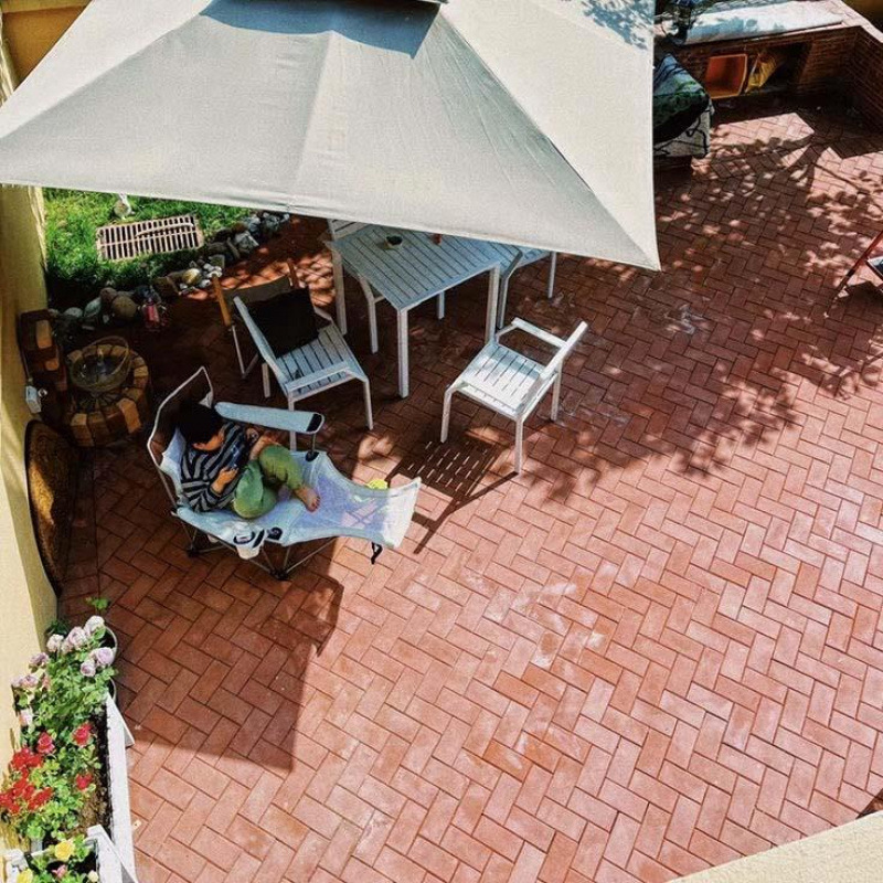 实心铺地烧结砖庭院广场高密度材质坚固耐用防滑色彩丰富本地发货