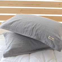 日式枕巾纯棉纱布加厚加大柔软情侣亲肤枕头巾一对赵之孙